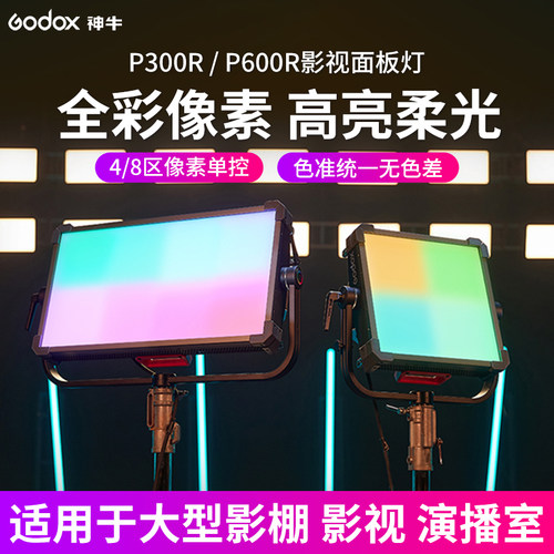 神牛诺力P300R/P600R平板影视灯