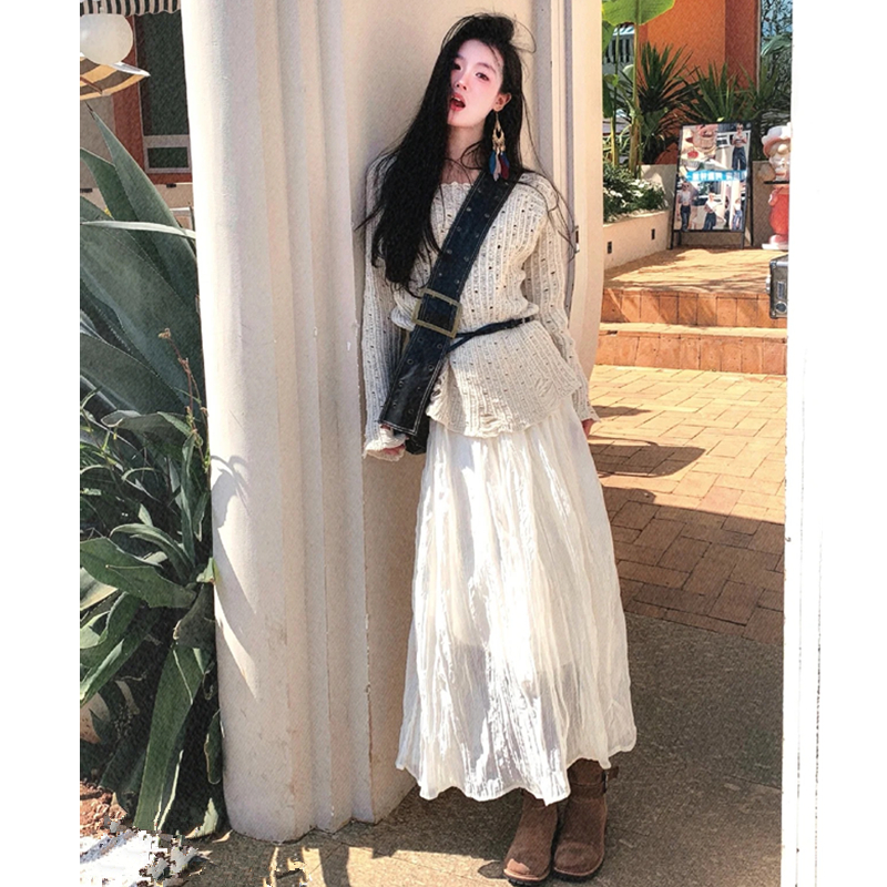 韩版小个子慵懒风镂空毛衣女设计感2024春夏薄款防晒罩衫针织上衣