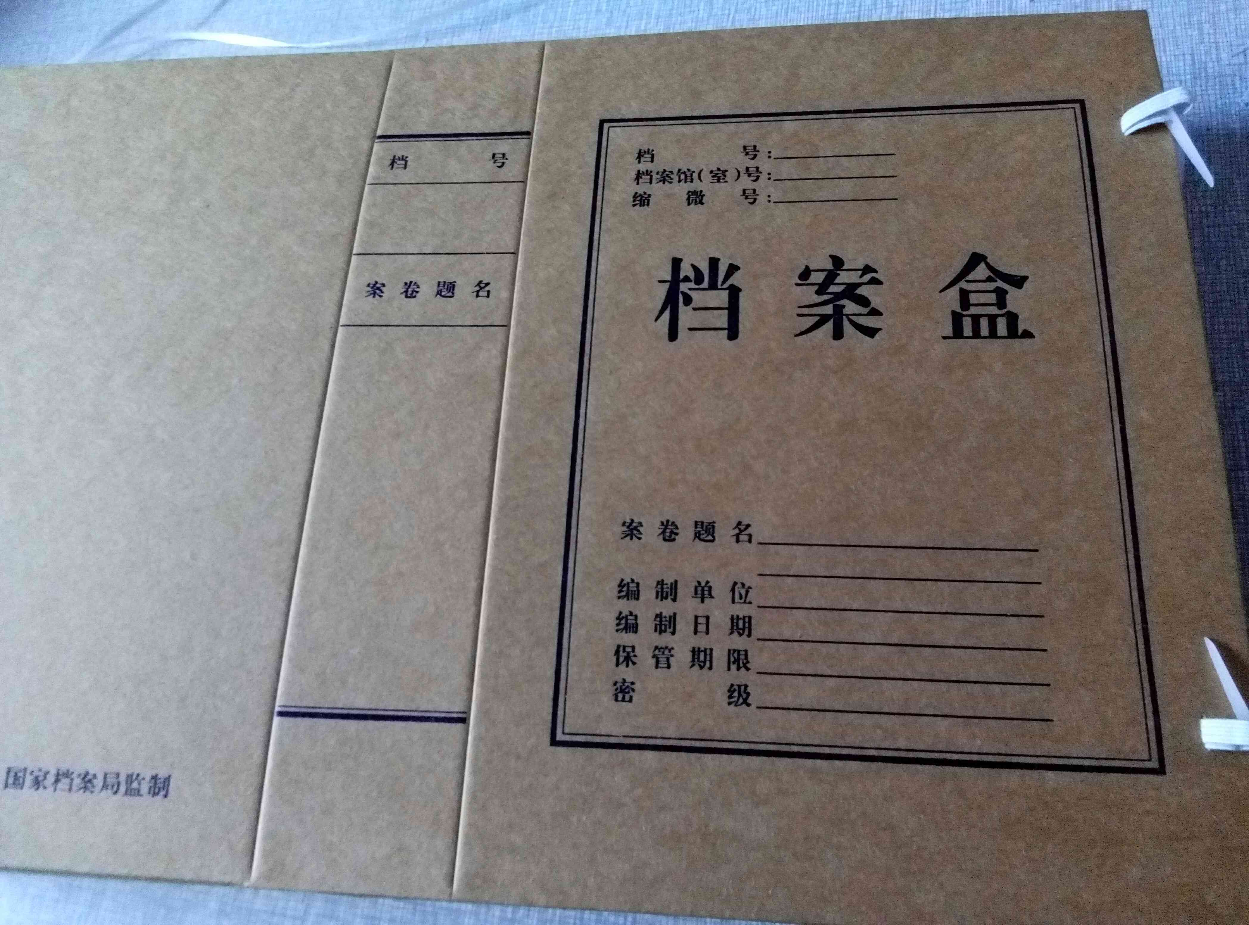 进口牛皮纸档案盒大容量