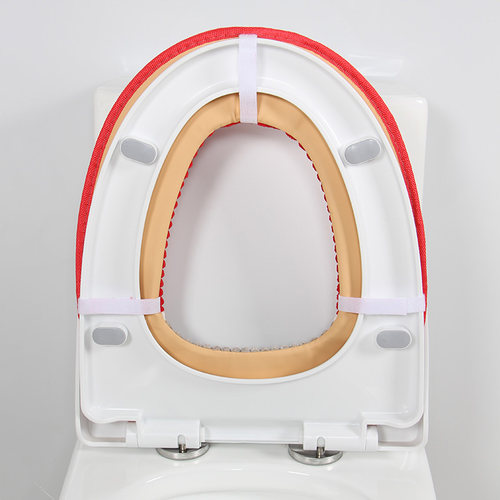 毛绒粘扣坐便套冬季可水洗马桶垫