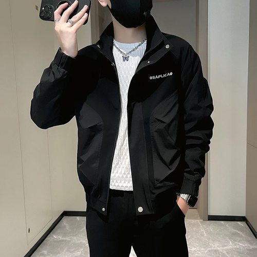 秋冬季矮个子男士休闲s码夹克