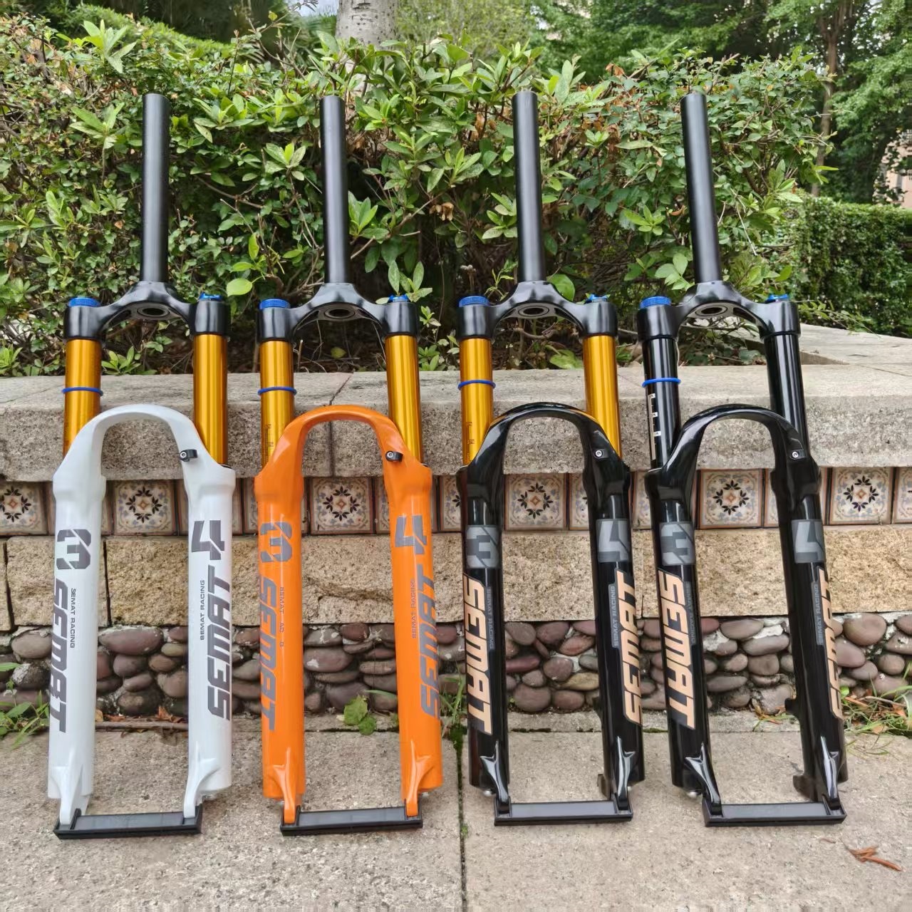 赛迈特山地车前叉130行程避震叉