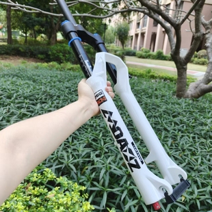 前叉[假一罚十]玛卡威前叉34管160行程阻尼避震超软气压锁死快拆