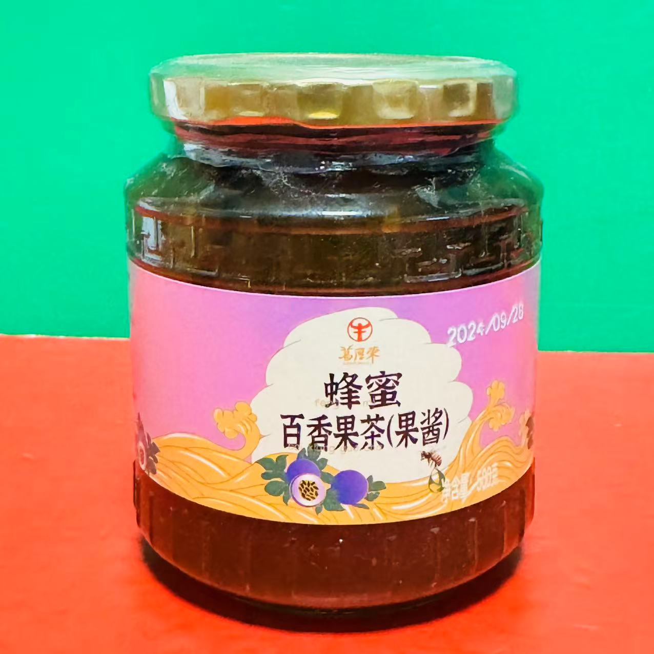 临期特价葛厚荣蜂蜜百香果茶500g瓶装方便冲调饮品果肉茶烘焙果酱