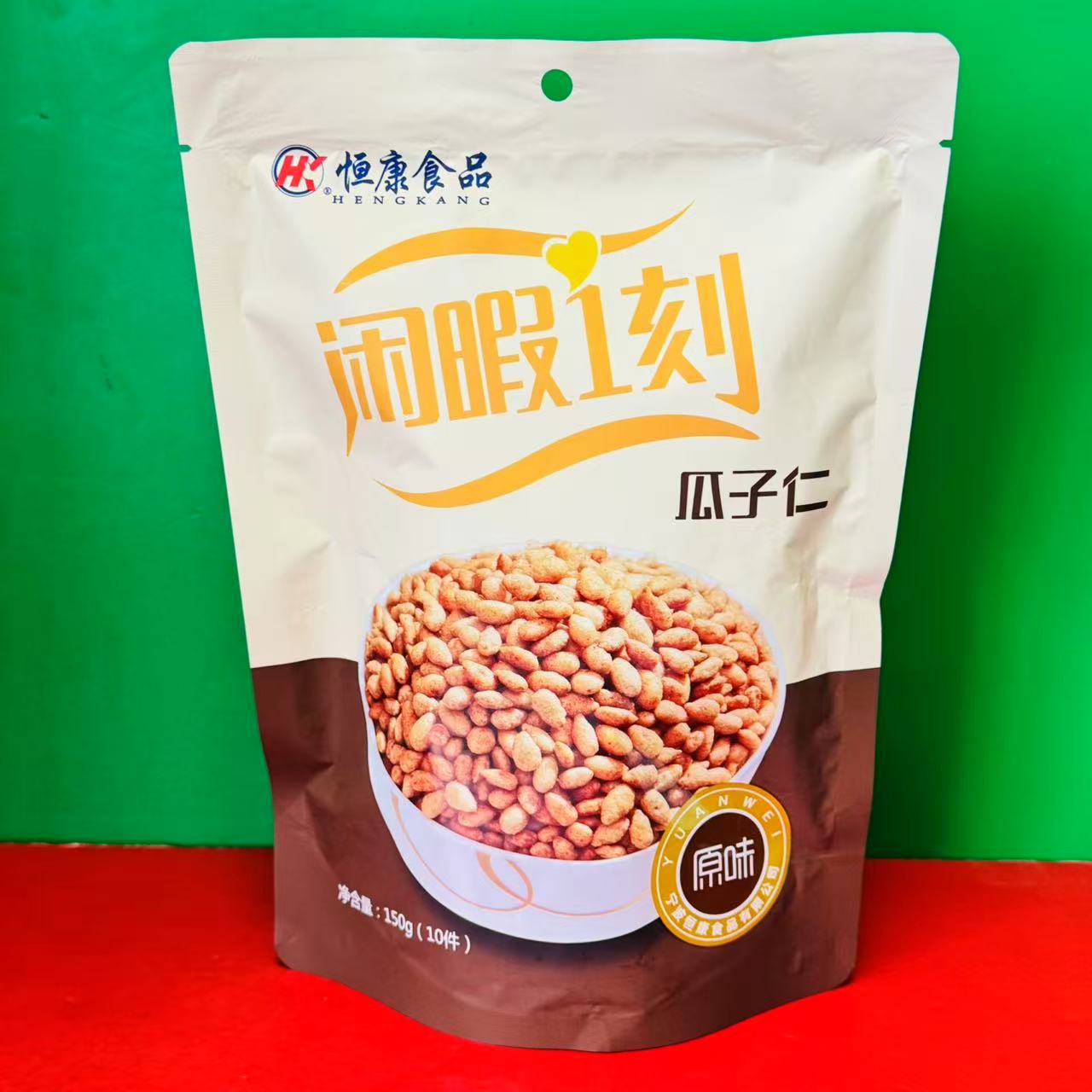 临期特价恒康食品原味瓜子仁150g(15g*10小包)办公休闲零食瓜子仁图片