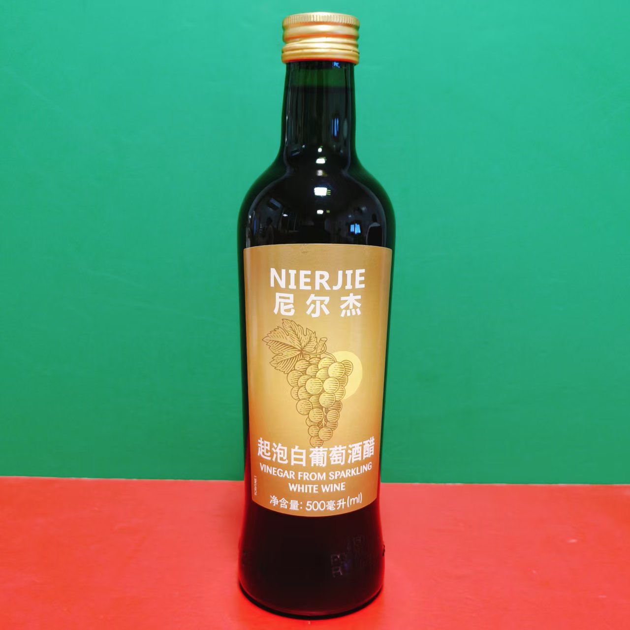 西班牙进口NIERJIE尼尔杰起泡白葡萄酒醋500ml瓶装 液态发酵食醋