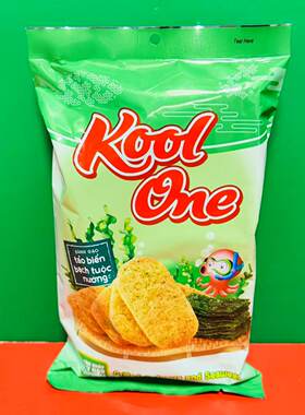 临期特价 kool one章鱼海苔味仙贝米饼58g袋装 烘焙膨化食品零食