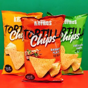 临期特价印尼进口克恩兹烤玉米味烧烤味芝士味玉米片125g袋装零食