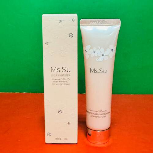 临期特价日本品牌MS.SU恋恋真颜润颜洁面乳30g盒装温和清爽洗面奶