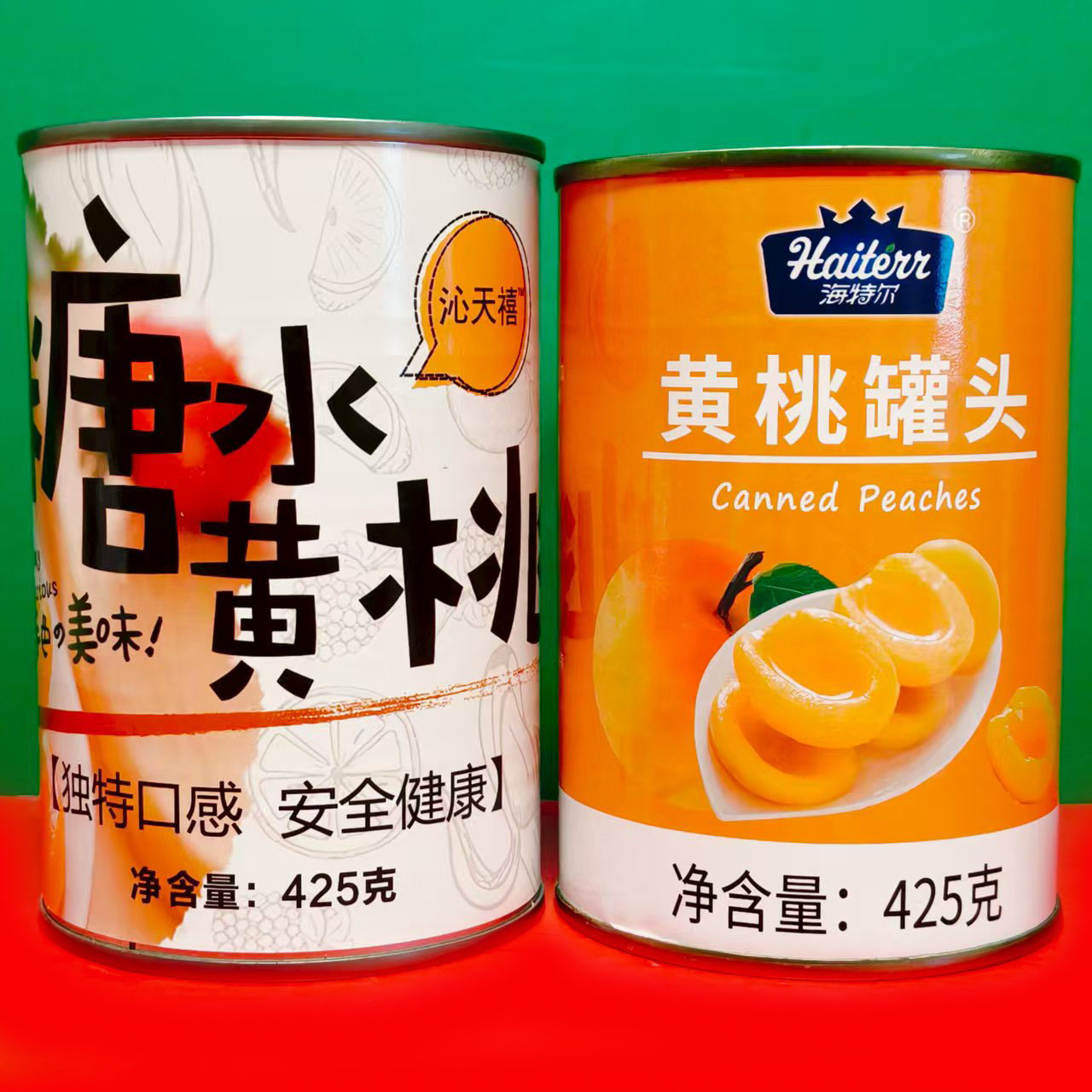 糖水黄桃水果罐头425g新鲜水果罐头零食餐饮蛋糕装饰商用开盖即食