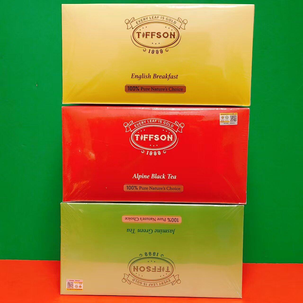 英式早餐红茶有机高山红茶茉莉花茶200g(2g*100包)袋泡茶固体饮料