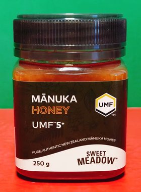 新西兰进口SWEET MEADOW麦卢卡蜂蜜UMF5+250g瓶装传统滋补品蜂蜜