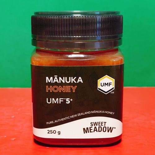新西兰进口SWEET MEADOW麦卢卡蜂蜜UMF5+250g瓶装传统滋补品蜂蜜