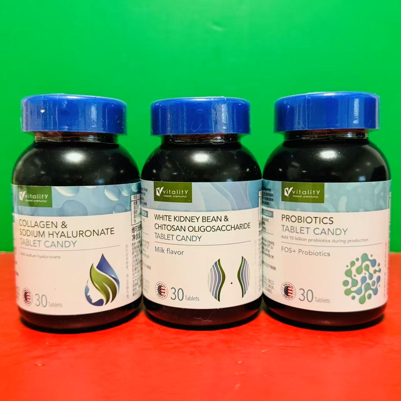 临期特价 美国进口维可派益生菌复合压片糖果白芸豆壳寡糖30g瓶装