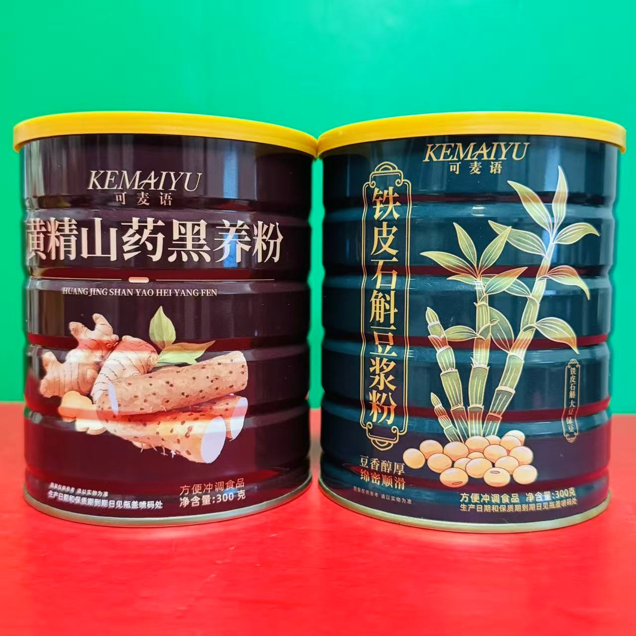 临期特价 可麦语黄精山药黑养粉铁皮石斛豆浆粉300g 方便冲调食品