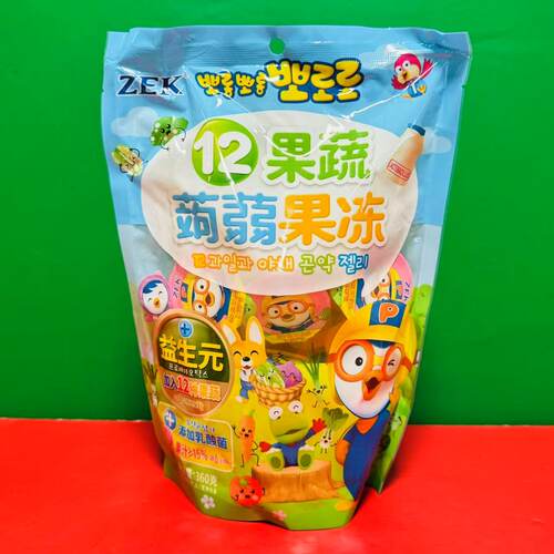 临期特价 ZEK十二种果蔬添加乳酸菌蒟蒻果冻360g袋装 果汁型果冻