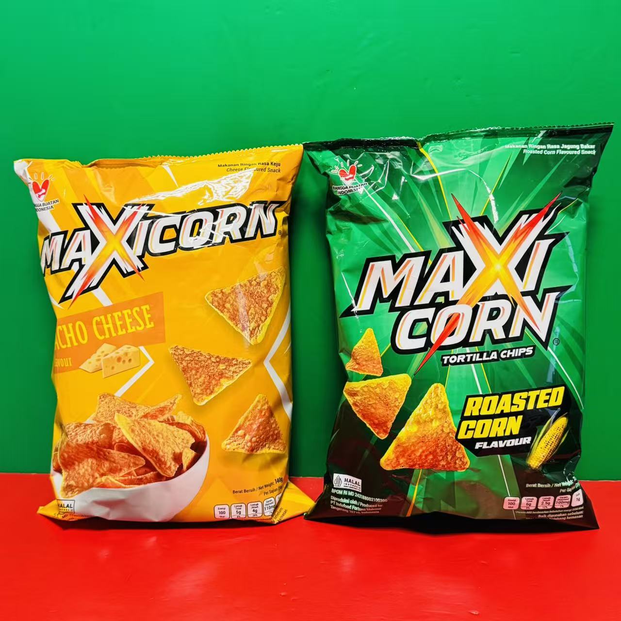 临期特价印尼进口MAXICORN奶酪味玉米片130g袋装煲剧零食膨化食品
