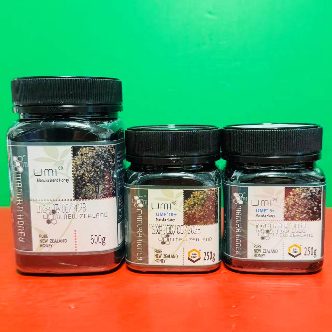 新西兰进口umi/优蜜UMF5+10+麦卢卡花蜂蜜混合蜂蜜250g-500g瓶装