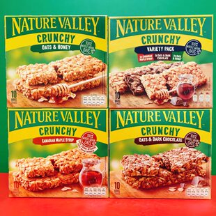 临期特价 西班牙进口天然山谷香脆燕麦棒多种口味蜂蜜味210g盒装