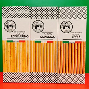 临期特价意大利进口勒尔玛经典原味披萨味迷迭香味面包棒120g盒装