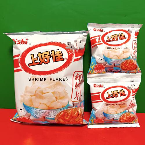 临期特价 Oishi/上好佳鲜虾片80g-100g袋装 煲剧休闲零食膨化食品