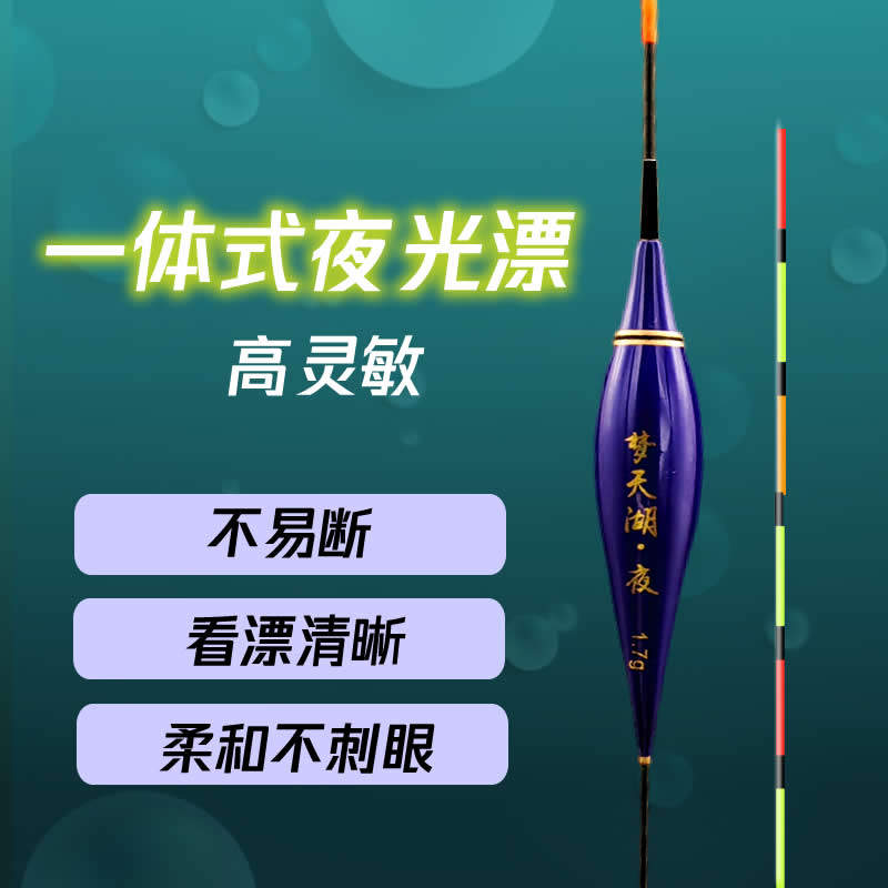 千春梦天湖高灵敏夜光漂鱼漂醒目超亮电子漂夜钓鲫鱼漂浮漂垂钓