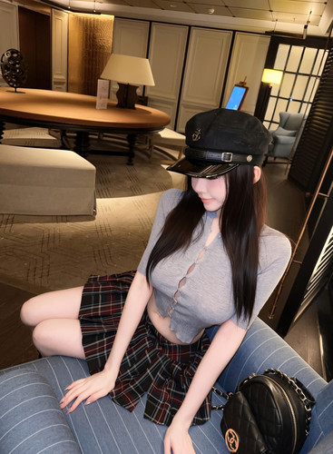 Eva君君酱韩系气质镂空排扣中袖针织衫女修身显瘦百搭休闲短上衣
