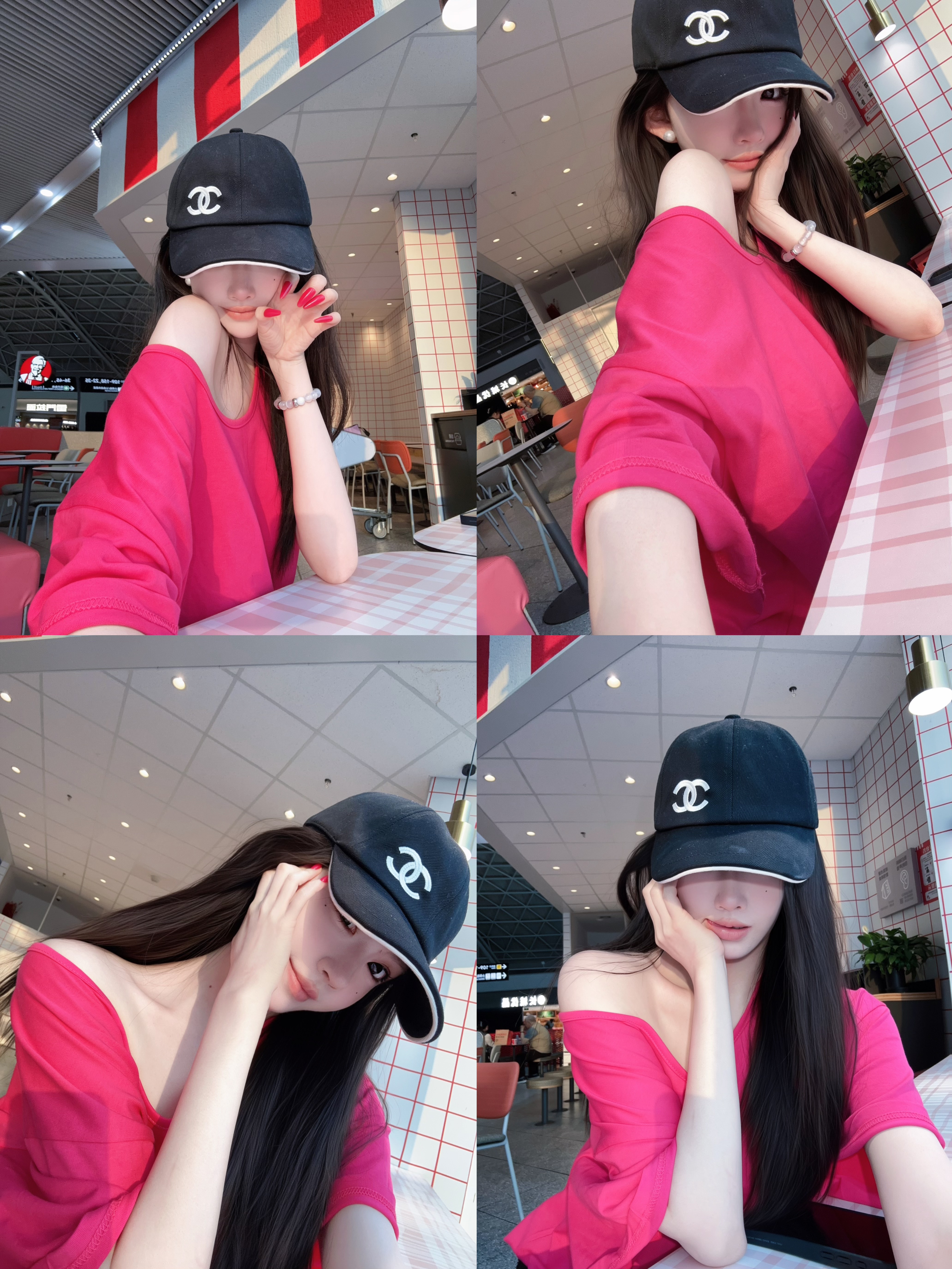 Eva君君酱玫粉v领宽松慵懒风显瘦休闲t恤女下衣失踪百搭短袖上衣