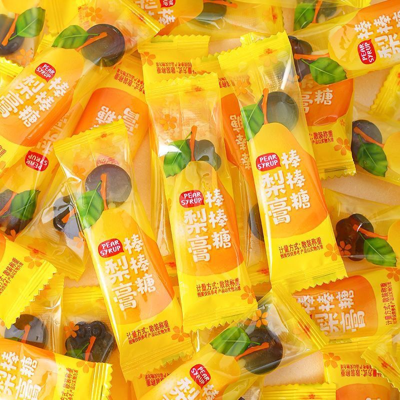 梨膏棒棒糖手提袋装清甜果香小孩儿童放心吃梨膏糖果袋装健康零食