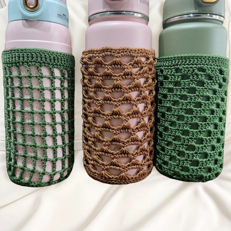 针织杯套好看时尚防水实用杯套可定制手工编织水杯套,餐饮具,杯套,淘宝优惠券,粉丝福利购,淘宝优惠卷