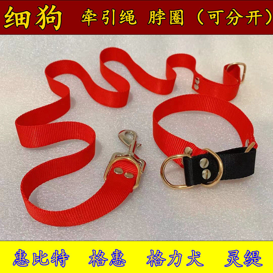 牵引绳格力犬遛狗脖圈牵引绳