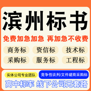 滨州专业标书制作技术标排版服务做方案招标设计电子投标文件编写