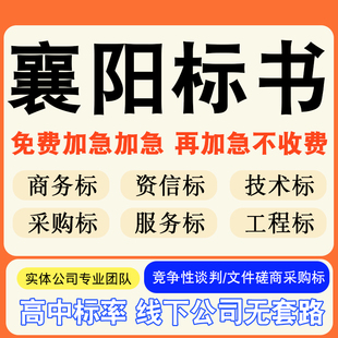 襄阳专业标书制作技术标排版服务做方案招标设计电子投标文件编写