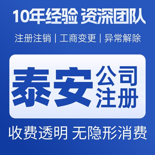 泰安泰山岱岳公司个体注册代账变更注销营业执照减资转让地址变更