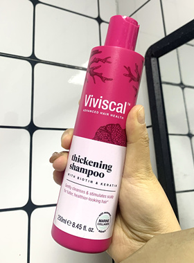 Viviscal生物维生素和角蛋白的增发密发洗发水温和清洁丰盈250ml