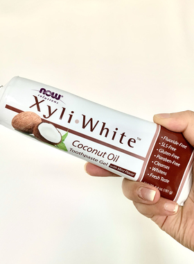 Now Foods Solutions XyliWhite无氟牙膏凝胶清新口气亮白181g