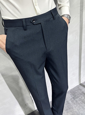 2023秋季新款修身裤子高级感小脚休闲西裤男A311-DK9981-P75