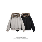 HY8593 特P130 日系白底 百搭时尚 棉衣外套 无差价冬季 新款