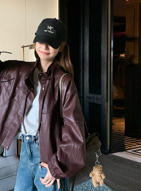 数据款 安可拉红 超软蛋白皮皮衣外套2C277-7708-P155-K219