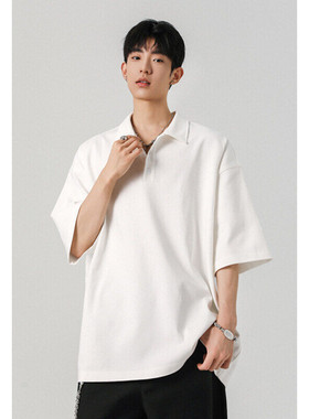 2025 夏季新款 港风无影墙大码纯色简约POLO衫M-5X HT25349-特P25