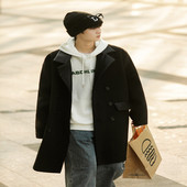 HW615 P130 2023秋冬新款 XZ413 澳洋呢料休闲潮流宽男士 大衣外套