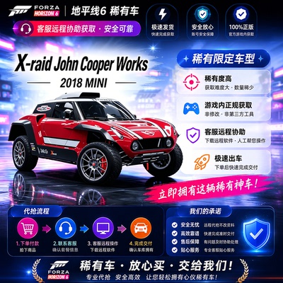 极限竞速地平线6MINI X-raid John Cooper WorksCR点数稀有车刷钱