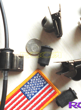 美国 USA AUDIOSEARS 原厂 军规 野战耳机线夹 金属夹子 【带字】