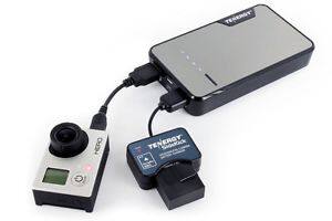 美国 TENERGY SideKick GoPro Hero3 运动数码相机充电器