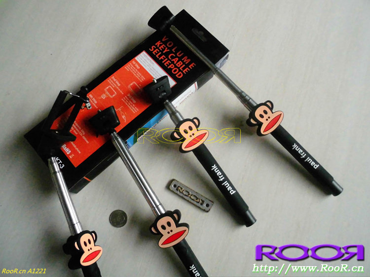 优质 精品 出口欧美 不锈钢 无线蓝牙自拍杆 自拍架