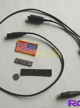 美国 USA 原厂 军规 10Pin 10针 对讲机接头线 PRC 148【加长线】