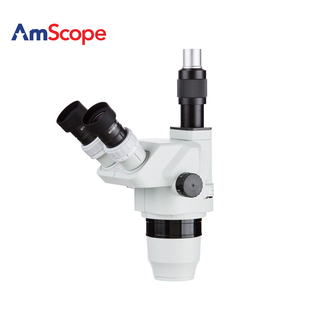 AmScope 225X三目体视变焦显微镜头搭配多种底座体式 显微镜头