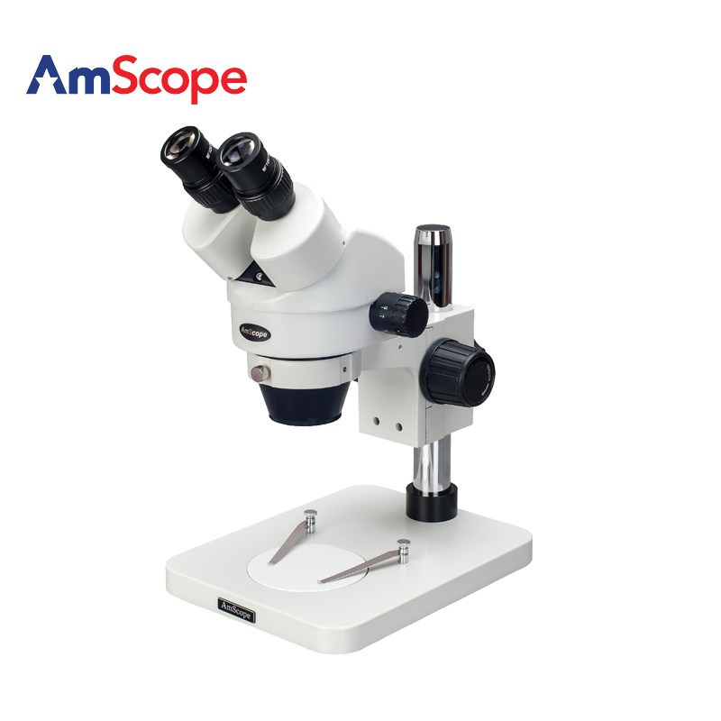 AmScope 7X-45X放大倍率双目立体体视显微镜检测维修工业显微镜