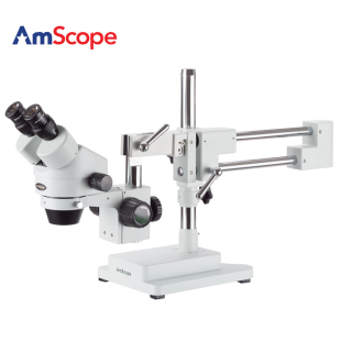 Amscope 45X立体变焦体视显微镜双目工业显微镜维修检测