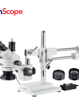 Amscope 3.5X-90X 立体变焦体视显微镜配有144-LED维修工业显微镜